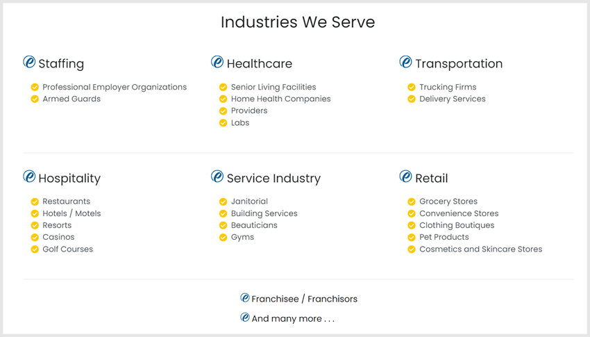 ease industries served